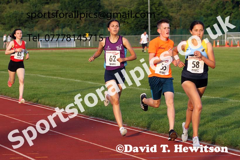 BMC 1500 metres, BMC, Chester le Street, July 19th. Photo: David T. Hewitson/Sports for All Pics